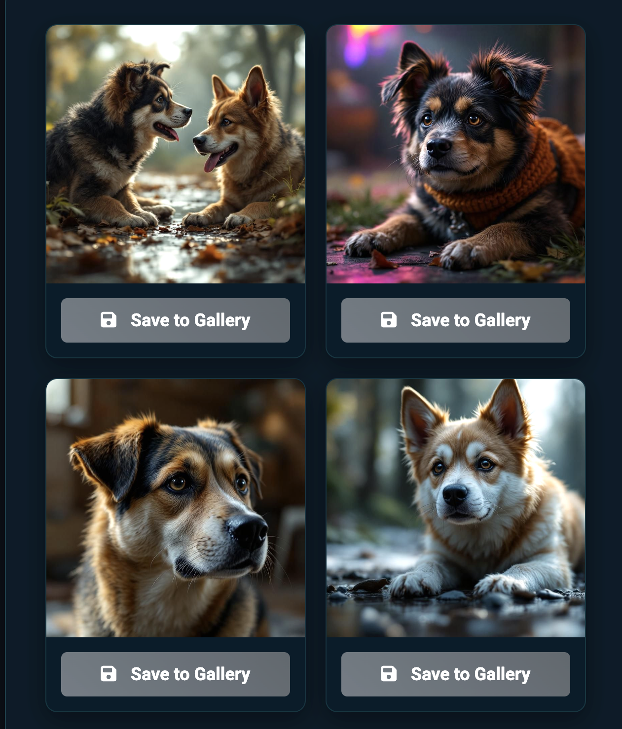 Examples of high-quality AI generated images from GenAura showing various styles